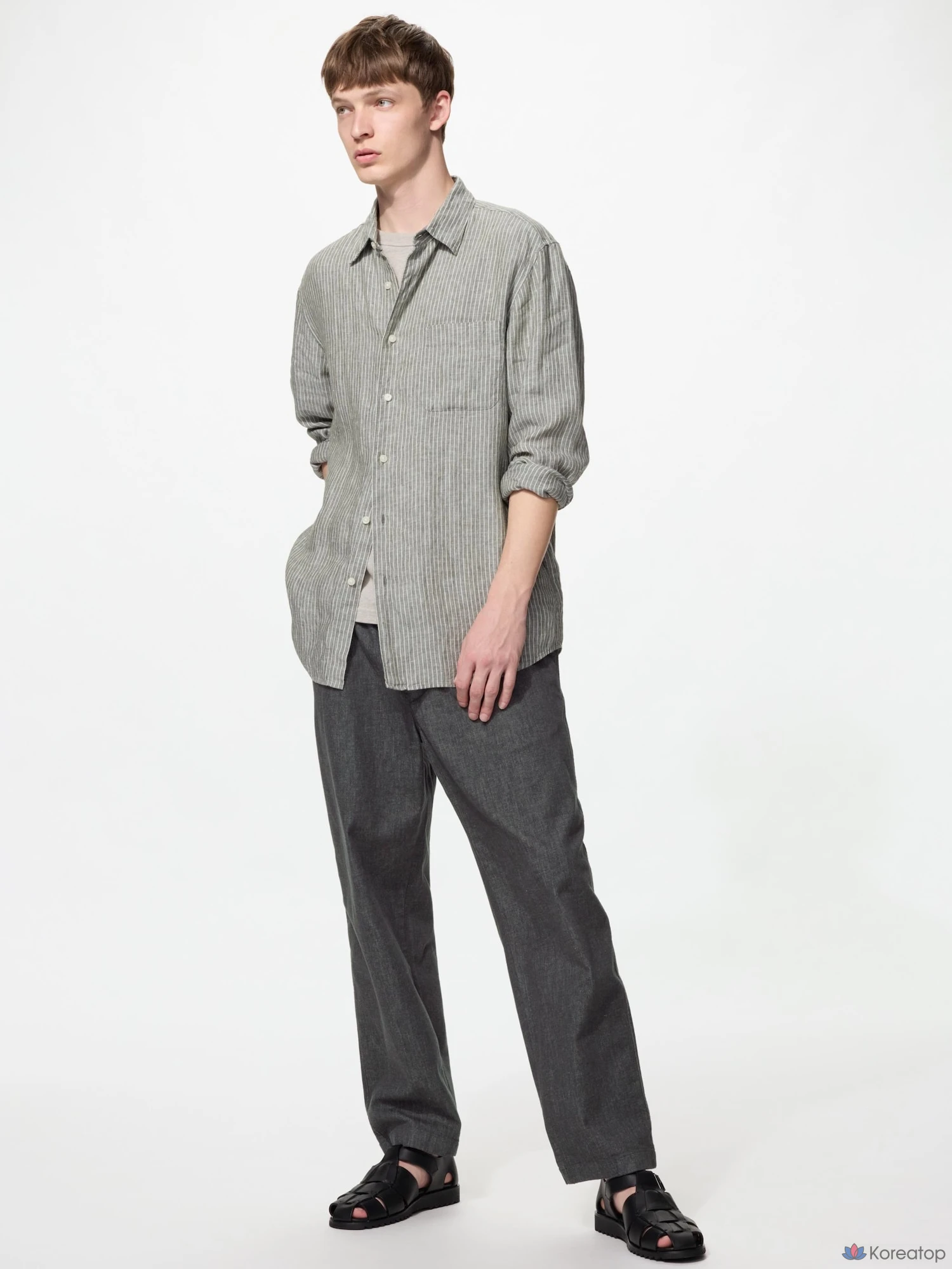 Брюки Uniqlo Stretch Easy Ankle Pants Denim