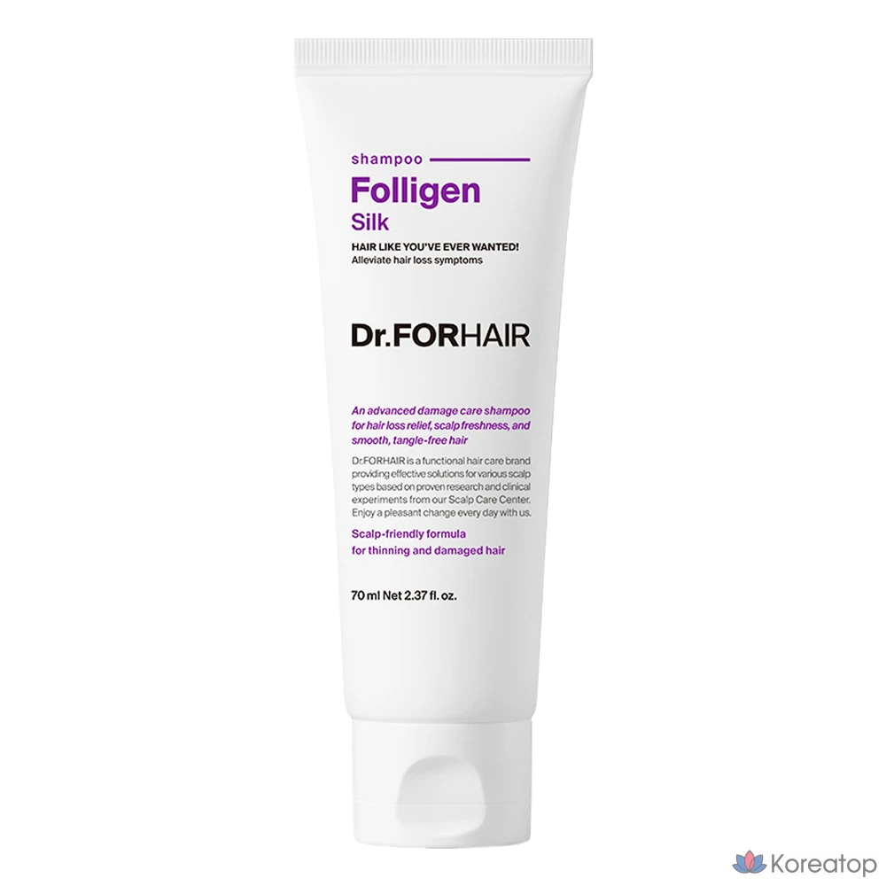 Шампунь Dr. For Hair Polygen Silk Protein, 70 мл, 1 шт.