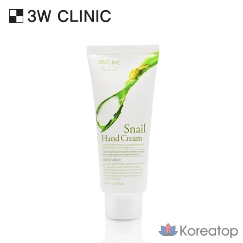 Увлажняющий крем для рук 3W Clinic Snail, 100 мл, 1 шт.