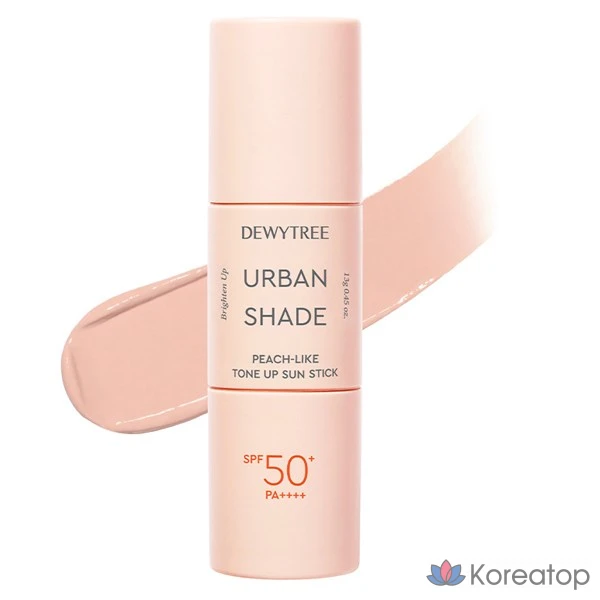 Солнцезащитный стик Dewytree Urban Shade Peach-Like Tone-Up Sun Stick SPF50+ PA++++, 13 г, 1 шт.