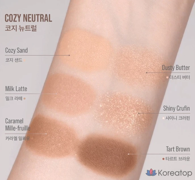 Палитра теней для век VDL Eyeshine Color Mode, 04 Cozy Neutral, 1 шт., фото 3