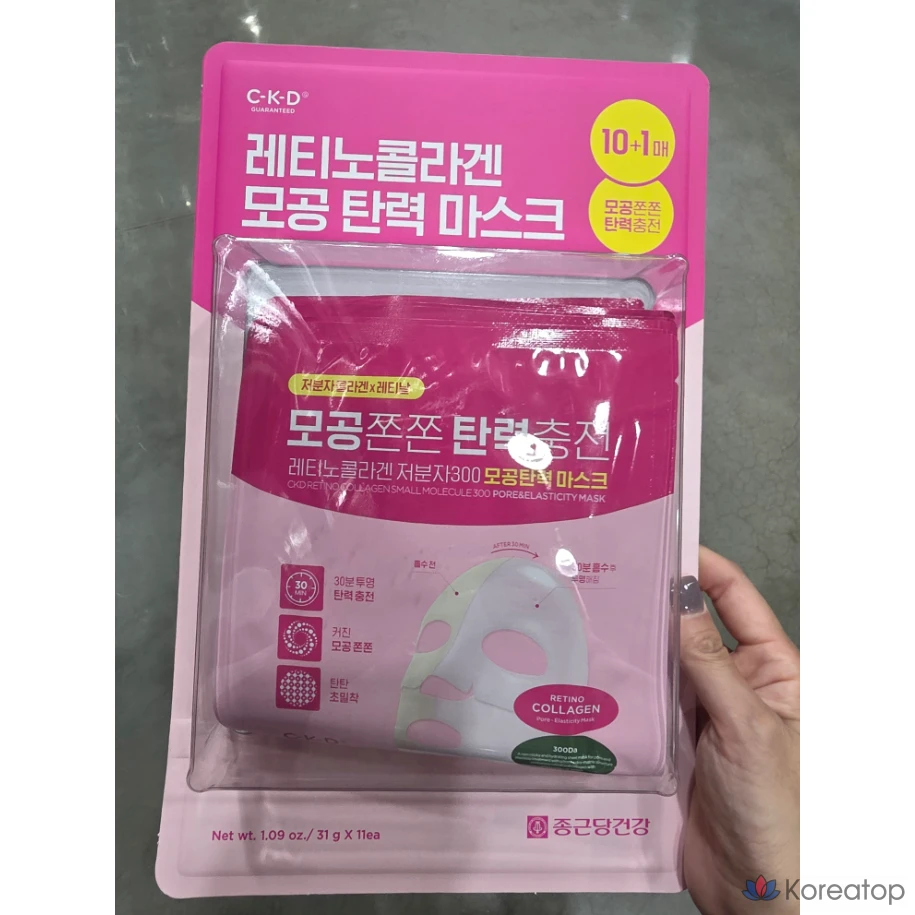 Тканевая маска для лица CKD Retino Collagen Pore Elasticity Mask, 11 шт.