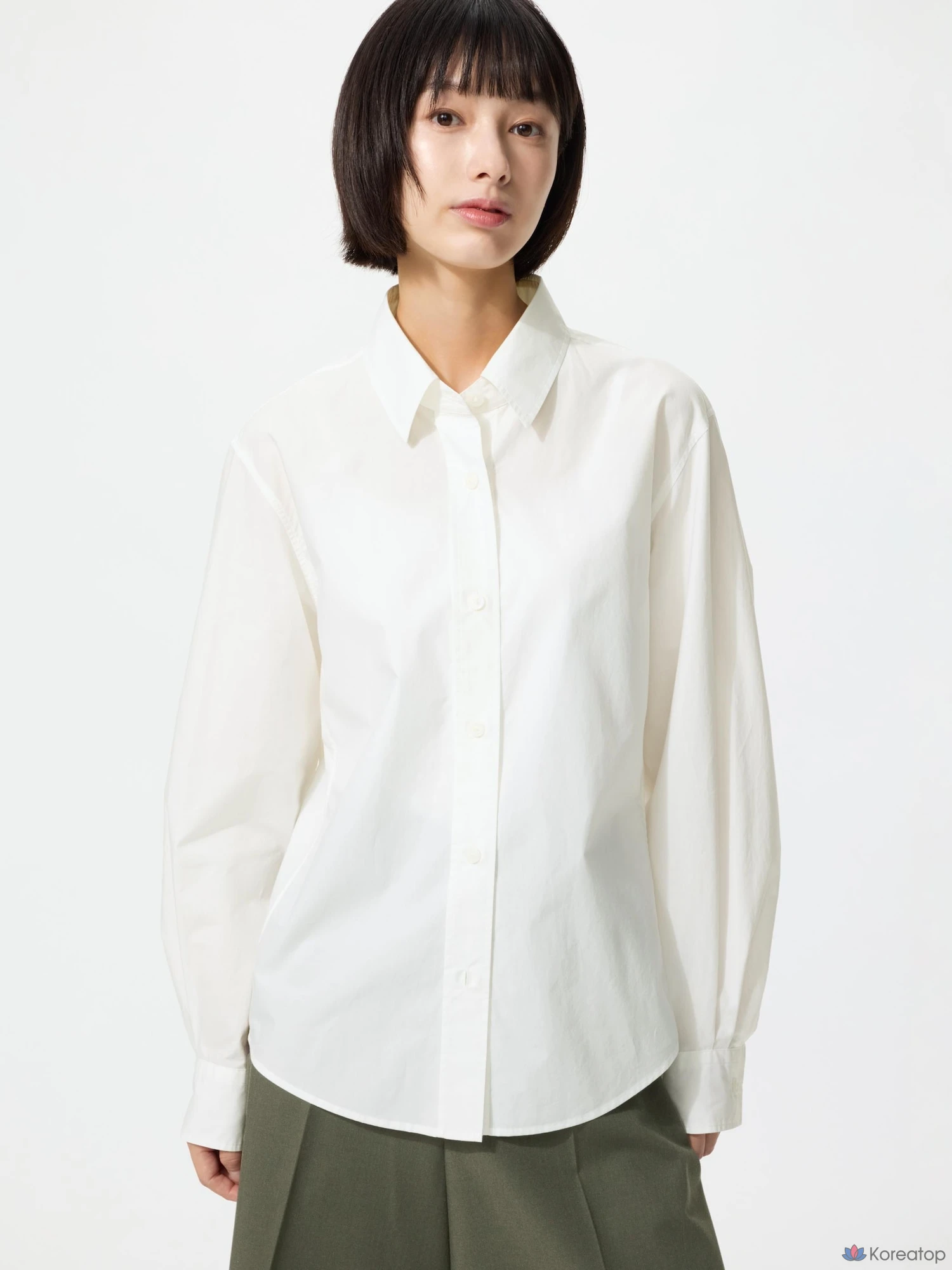Рубашка Uniqlo Cotton Fit Shirt