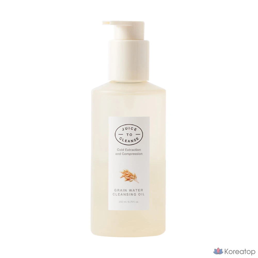 Очищающее масло для лица Juice To Cleanse Grain Water Cleansing Oil JCCL004, 200 мл, 1 шт.