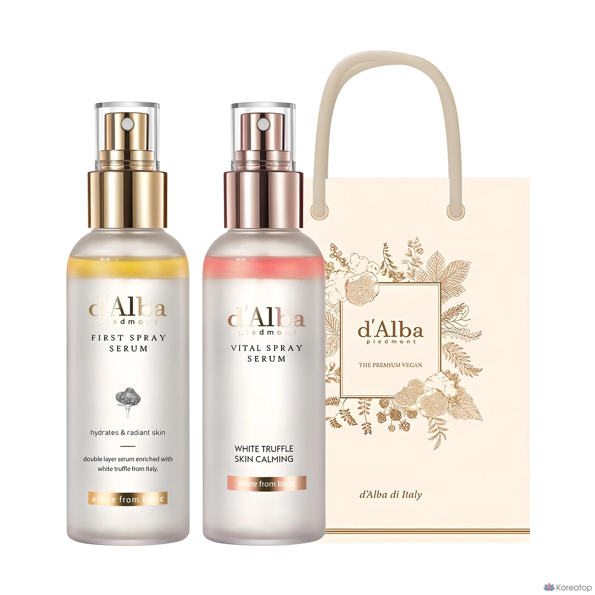 Сыворотка-спрей D'alba White Truffle First Spray Serum 100 мл + сыворотка-спрей Vital Spray Serum 100 мл, 1 шт.
