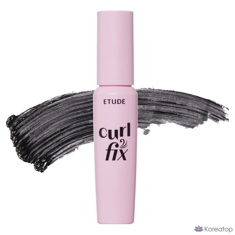 Тушь для ресниц Etude House Curl Fix Mascara Mini, 4 г, 1 шт., черный цвет.
