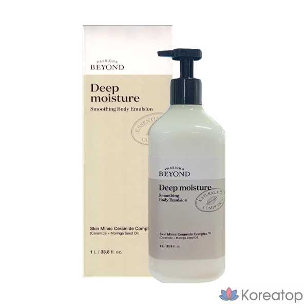 Увлажняющая эмульсия для тела/крем для душа BEYOND Deep Moisture, 1000 мл, 1 л, 1 шт.
