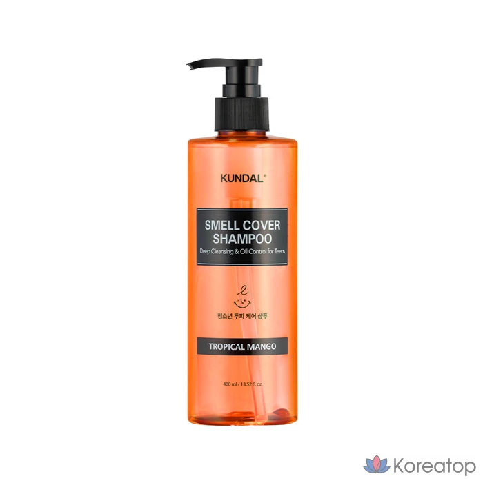 Шампунь для кожи головы Kundal All Day Smell Cover Youth с ароматом тропического манго, 718 мл, 1 шт.