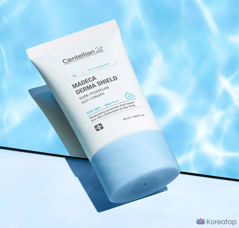 Солнцезащитный крем Centellian24 Madeca Derma Shield Safe Moisture Sunscreen SPF50+ PA++++, 50 мл, 1 флакон.