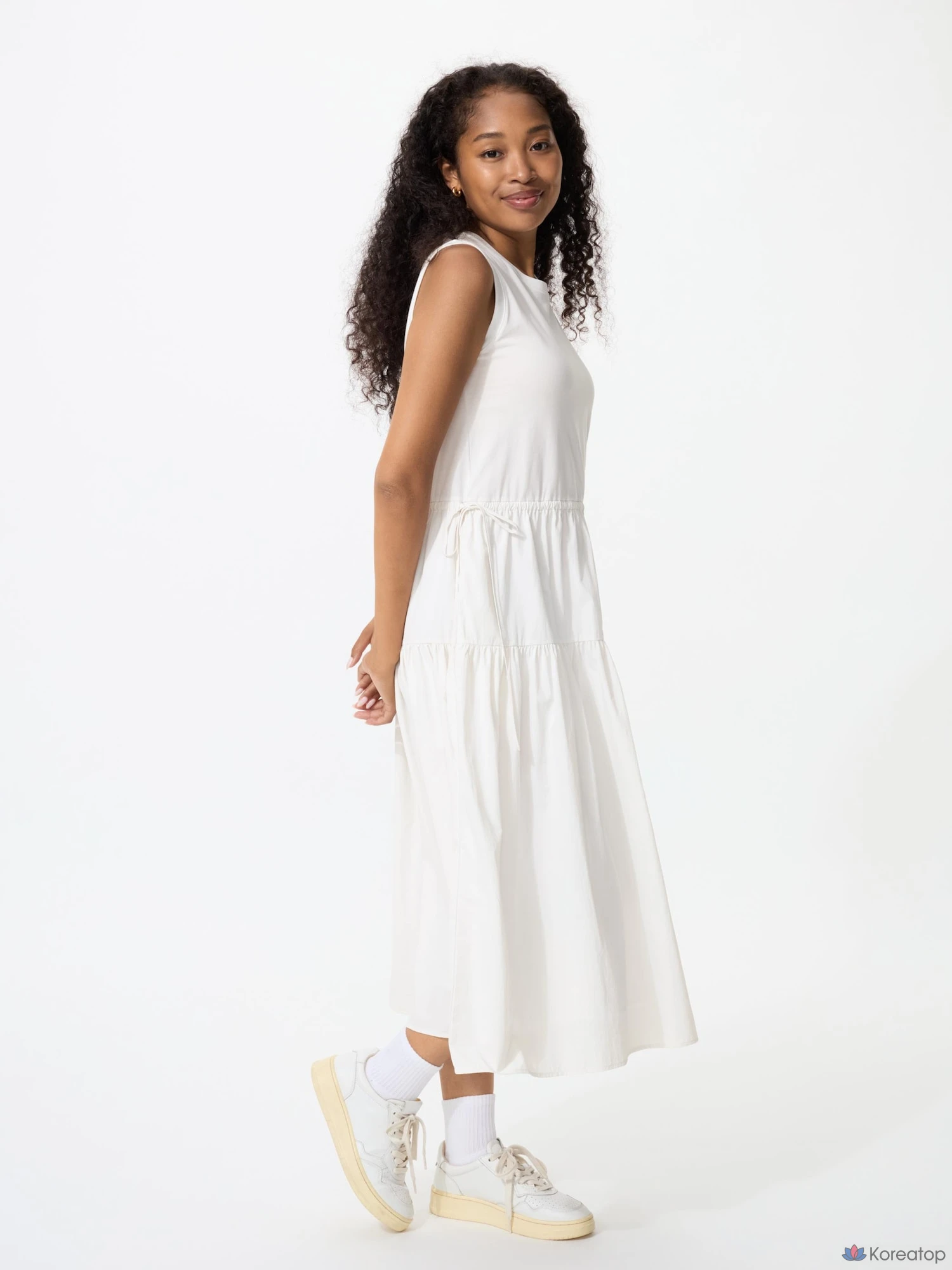 Платье Uniqlo Combination Tiered Dress Sleeveless