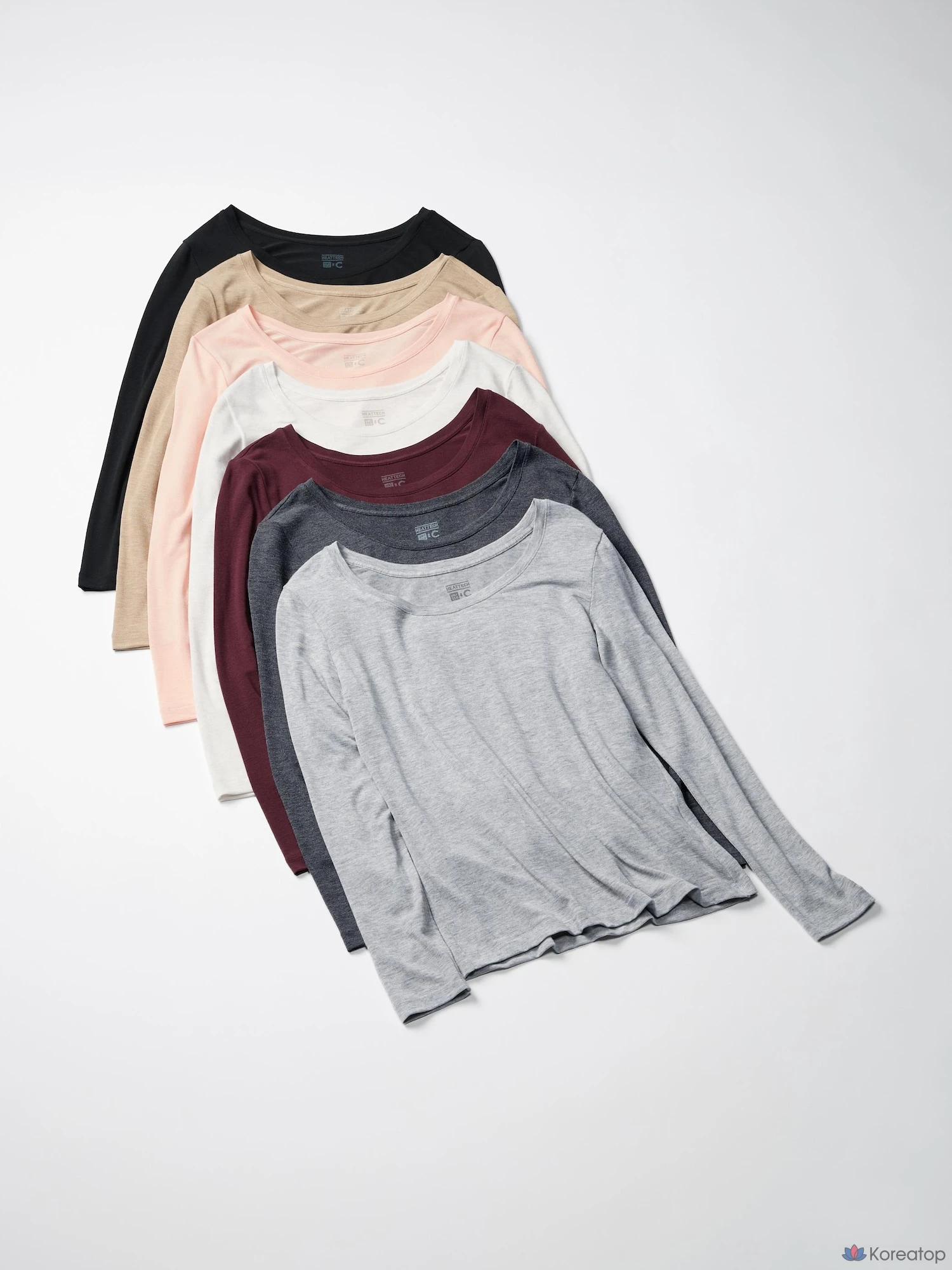 Футболка с длинным рукавом Uniqlo Heattech Cashmere Blend U-Neck Extra Warm