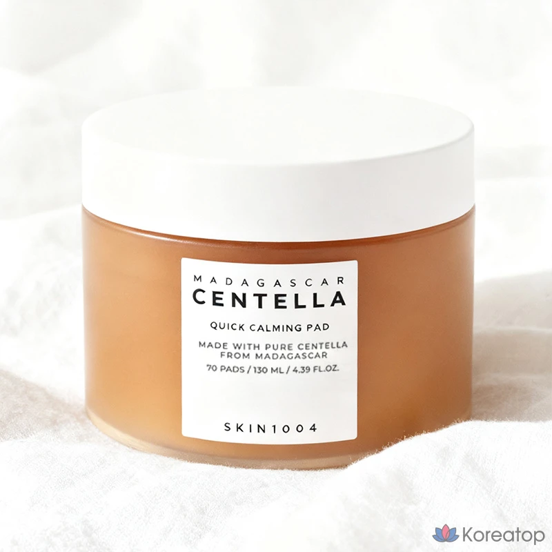 Успокаивающие подушечки Skin1004 с экстрактом центеллы мадагаскарской, 130 мл, 70 листов, 1 упаковка.