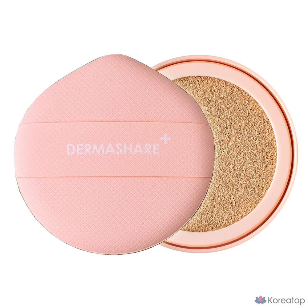 Dermashare Propolis 25% Longwear Serum Cover Moisturizing Soothing Radiance Water Glow Cushion Pact Foundation Refill 15g, 1ea, No. 21 Light Refill