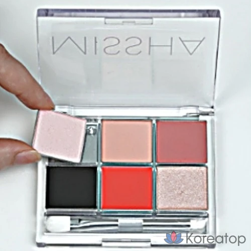 Набор из 6 прозрачных палеток теней Missha Custom Palette, 1 шт.