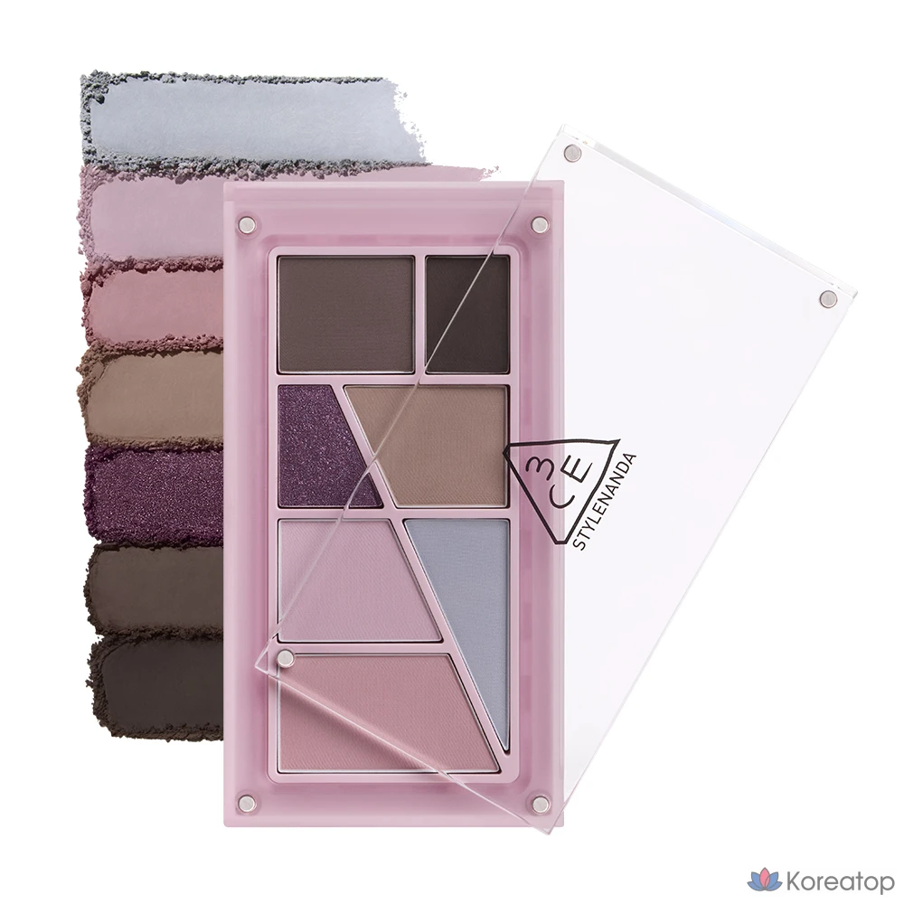 Палетка теней 3CE Layer It All Eye Palette, оттенок Mauvish, 1 шт.