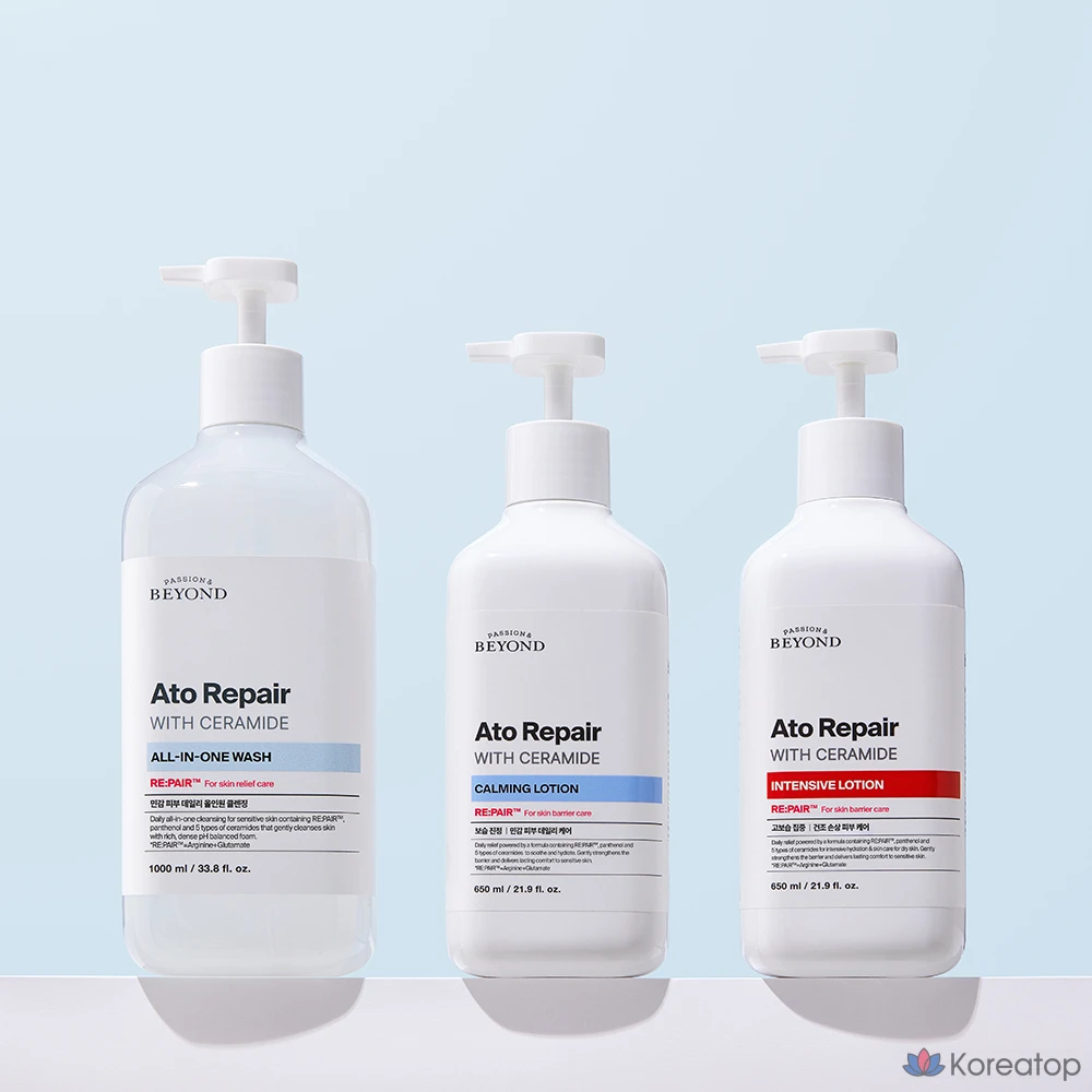 Успокаивающий лосьон BEYOND Ato Repair с керамидами, 650 мл, 1 шт.
