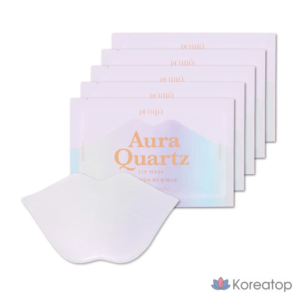 Маска для губ Petitfee Aura Quartz, 5 комплектов, 1 штука, 1 упаковка