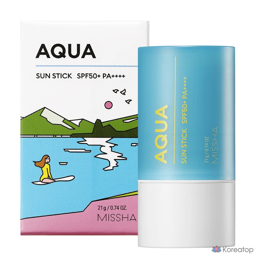 Солнцезащитный стик Missha All Around Safe Block Aqua Sun Stick Waterproof SPF50+ PA++++, 21 г, 1 шт.