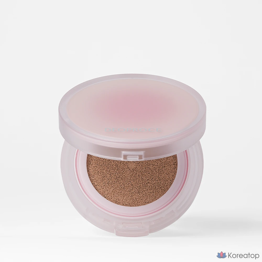 Тональный крем-кушон Deoproce Skin Natural Fit Cover Cushion, 12 г, № 21, светло-бежевый, 1 шт.