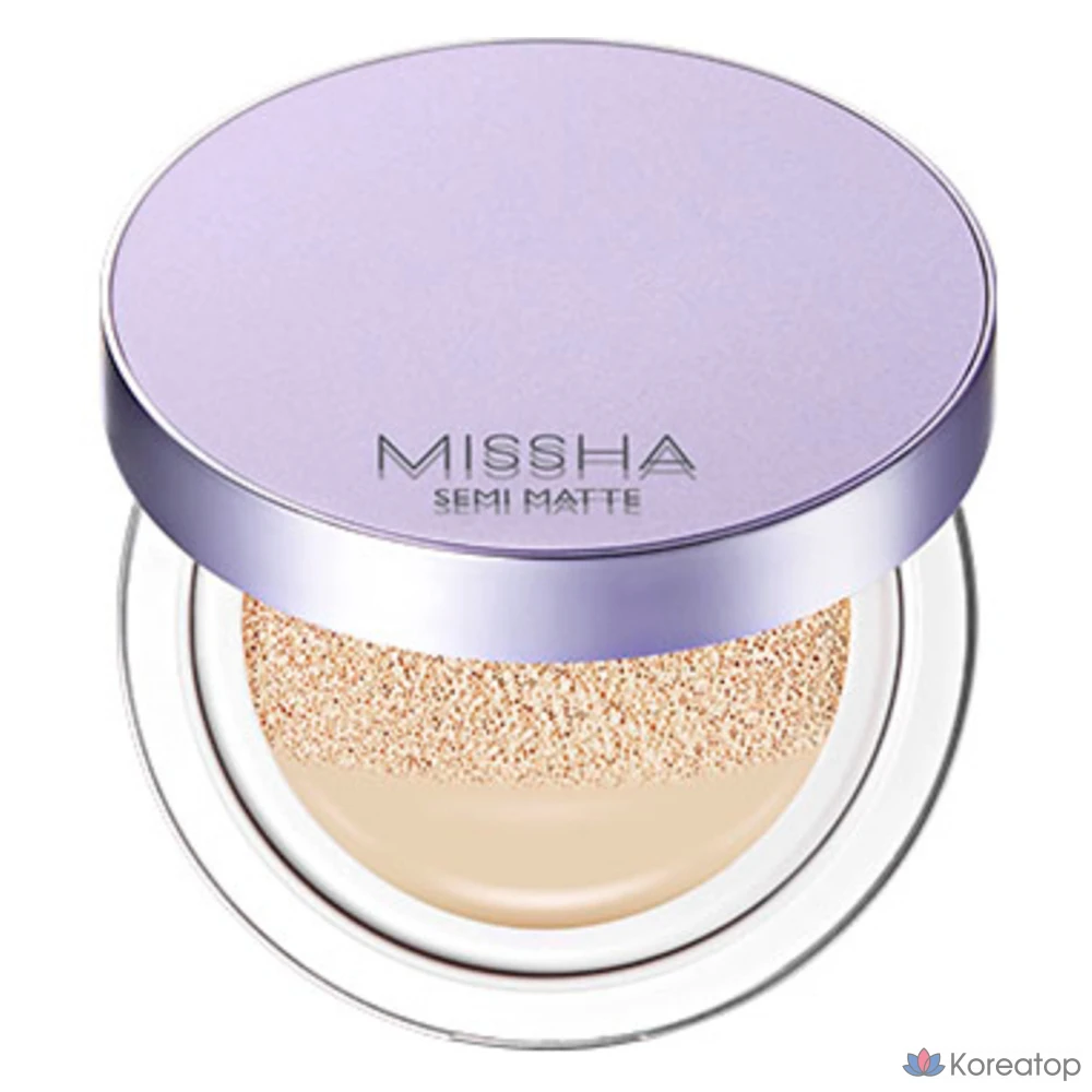 Тональный крем Missha Layering Fit Cushion Foundation Semi-Matte, 14 г, № 19, цвет слоновой кости, 1 шт.