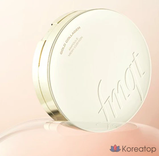 FMGT The Face Shop Gold Collagen Ampoule Glow Foundation, 15g, 203 Natural Beige, 1 шт., фото 3