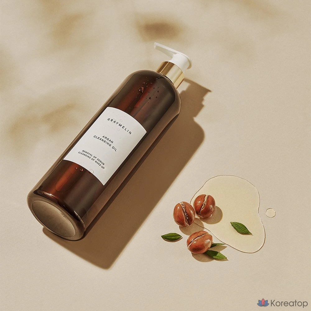 Очищающее масло Graymelin с аргановым маслом 500 мл, пенка для умывания Crazy Foam Cleanser с углем 150 мл, 2 комплекта, фото 3