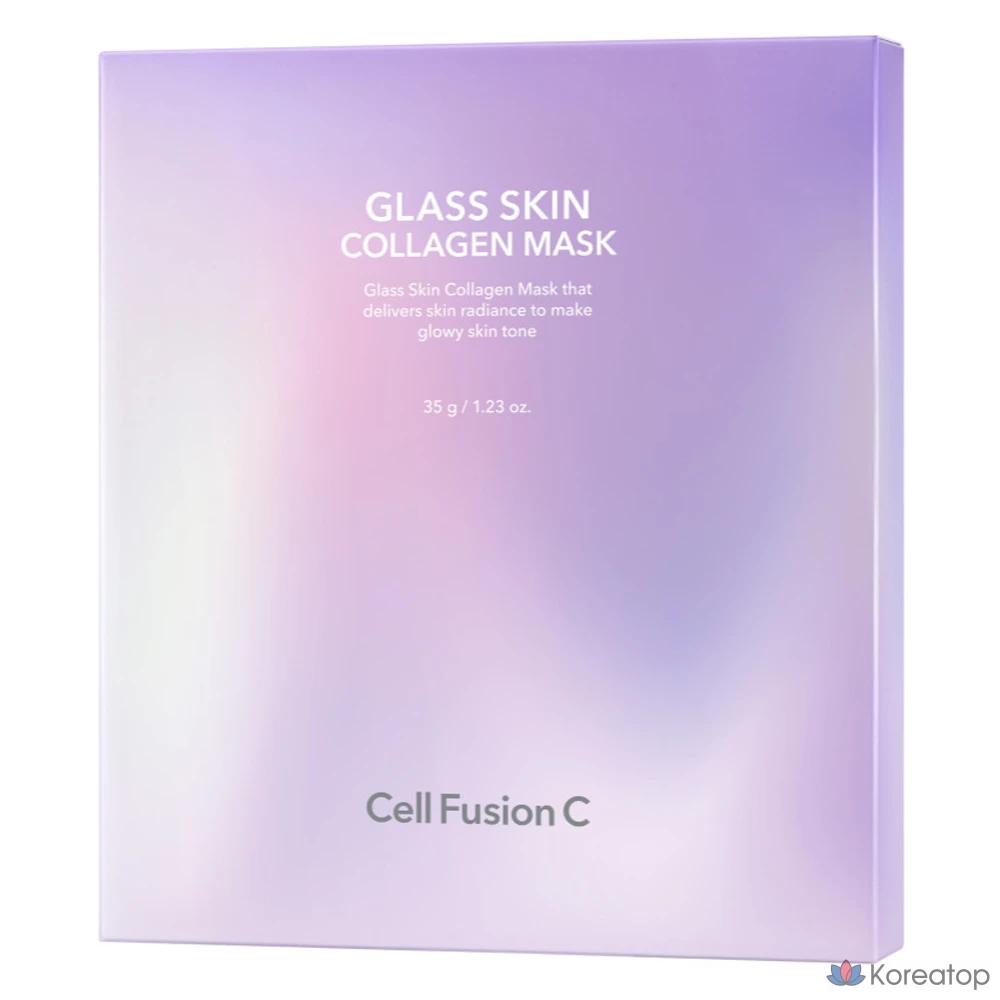 Коллагеновая маска Cellfusion C Glass Skin, 1 упаковка, 5 штук.