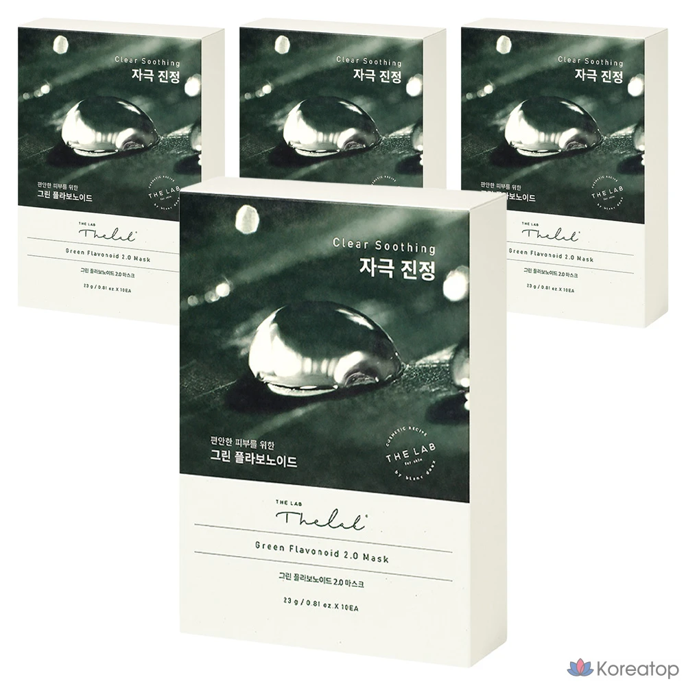 Маска THE LAB by blanc doux Green Flavonoid 2.0, упаковка из 10 штук, упаковка из 4 штук