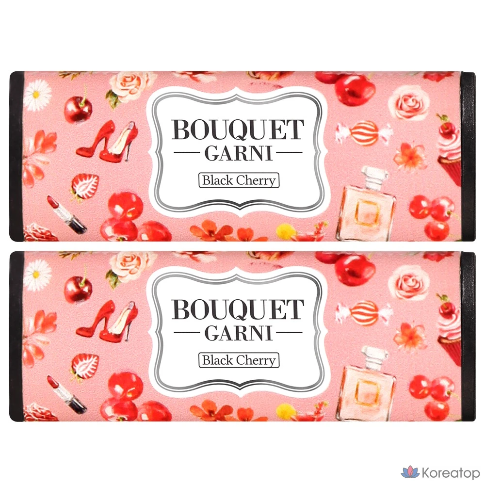 Автомобильный освежитель воздуха Bouquet Garni, аромат «детская присыпка», 7 г, 1 шт., аромат «черная вишня».