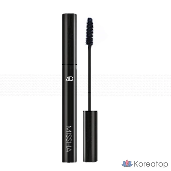 Тушь для ресниц Missha 4D, 7г, Черный, 1 шт.