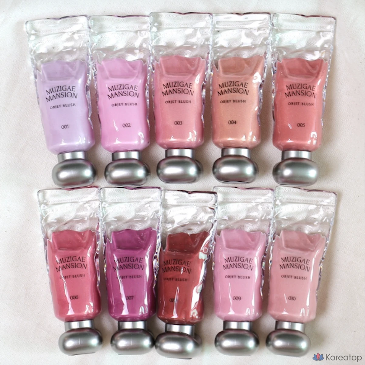 Румяна Rainbow Mansion Object Blush, 10 видов, по 1 шт., 004 Salty