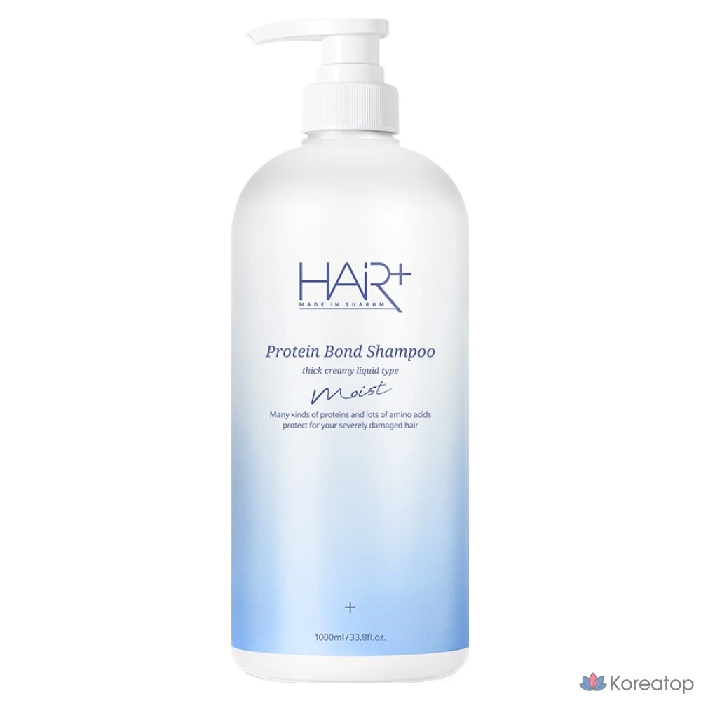 Увлажняющий шампунь Hair Plus Protein Bond с ароматом свежего цитрусового порошка, 1 л, 1 шт.