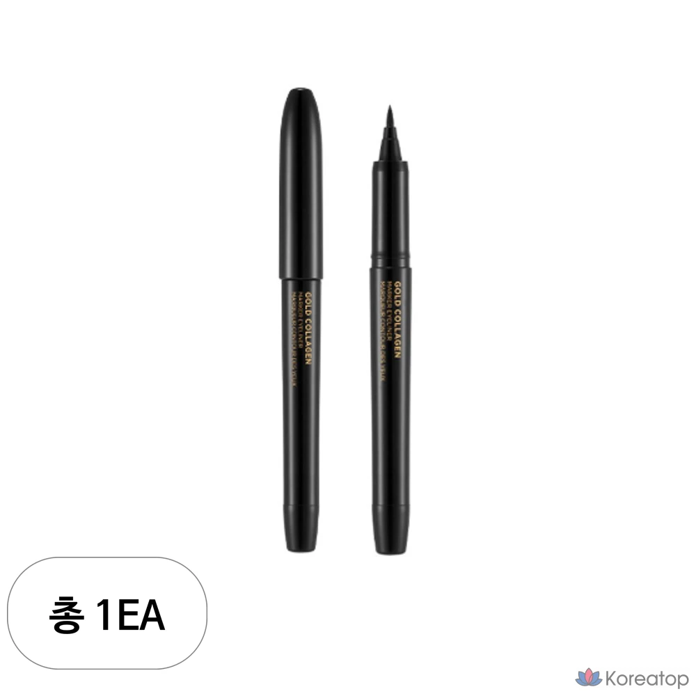 Подводка для глаз The Face Shop fmgt Gold Collagen Marker Pen Eyeliner, 1 мл, № 01, черная, 1 шт.