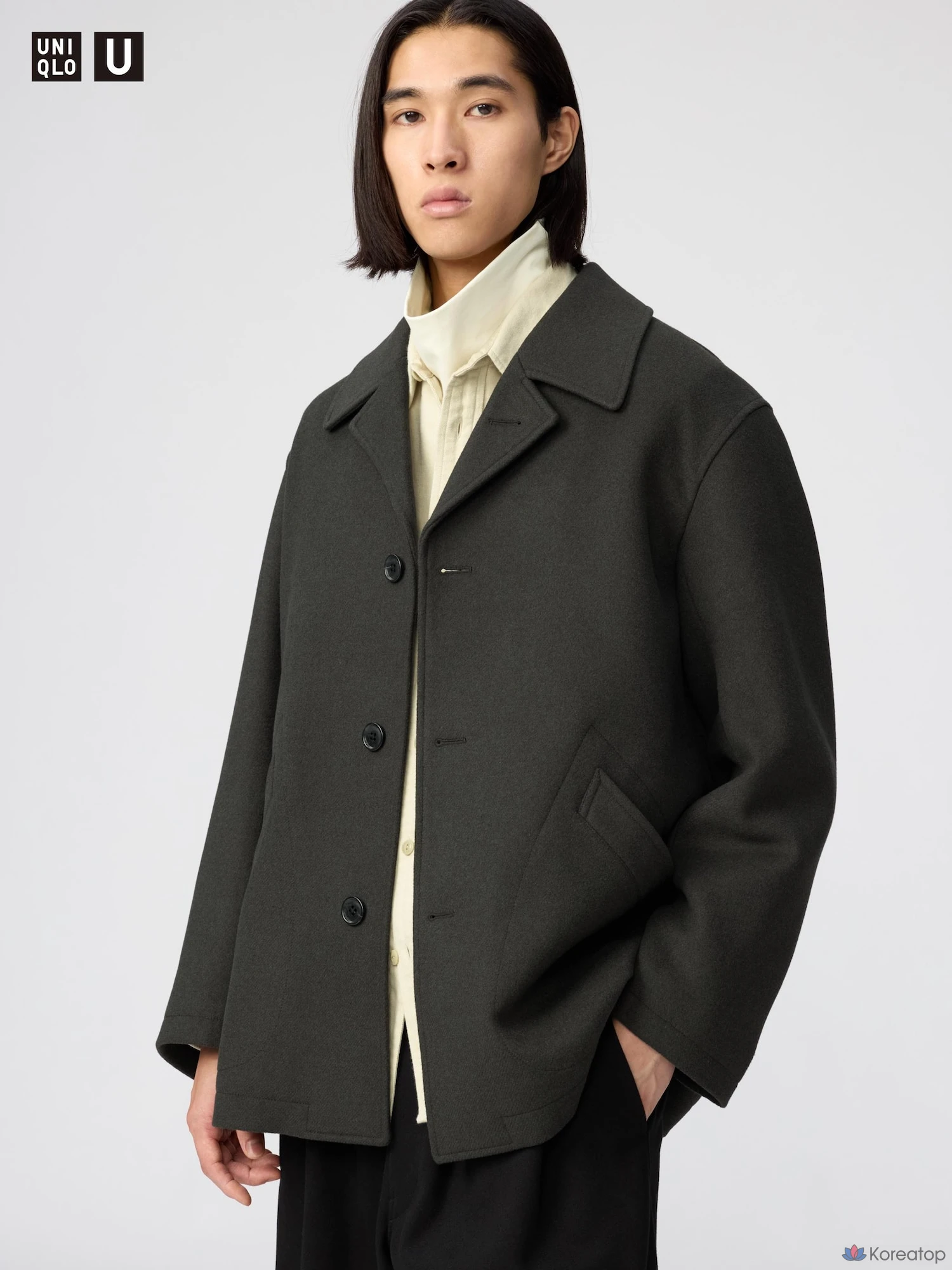 Пальто Uniqlo Wool Blend Short Coat