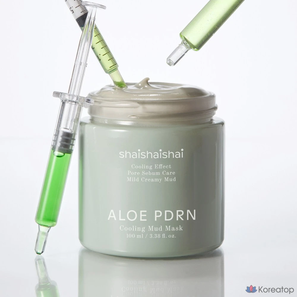 Охлаждающая грязевая маска с алоэ вера и PDRN, 100 мл, 1 шт., фото 4