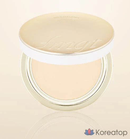 Сменный блок FMGT Gold Collagen Two-Way Pact Pouch 9,5 г, цвет 201, абрикосово-бежевый, 1 шт., фото 2