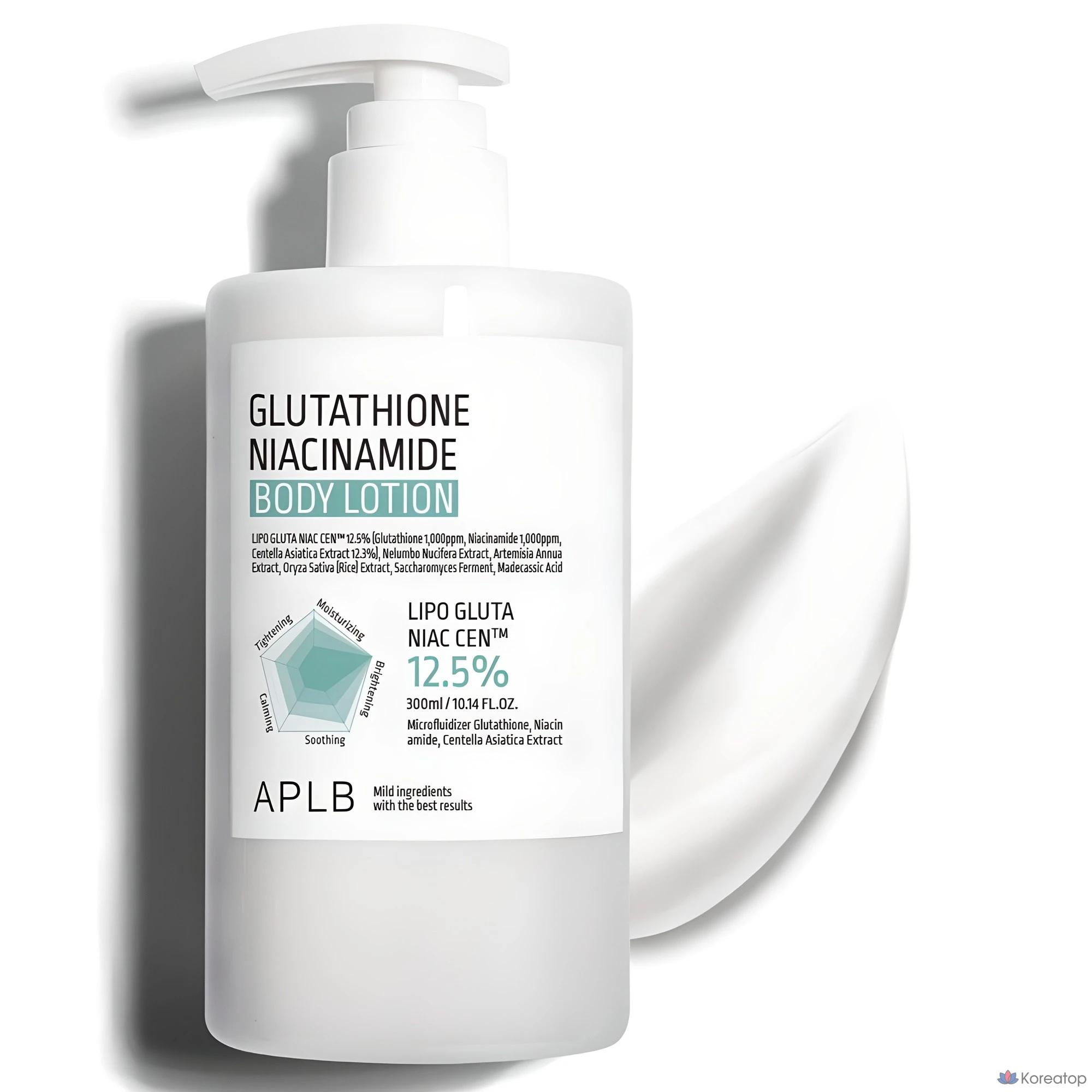 Лосьон для тела APLB Glutathione Niacinamide Body Lotion, 300 мл, 1 шт.