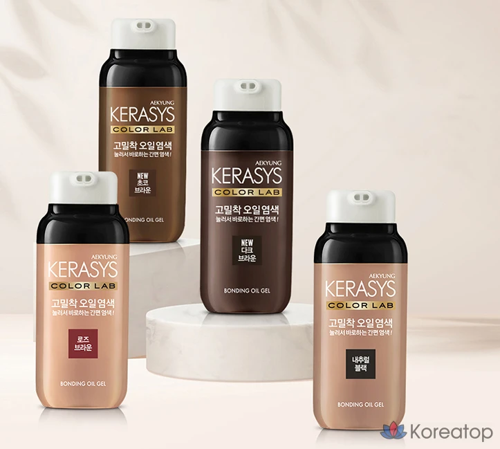 Краска для волос KeraSys High-Adhesion Oil, темно-коричневая, 1 шт.