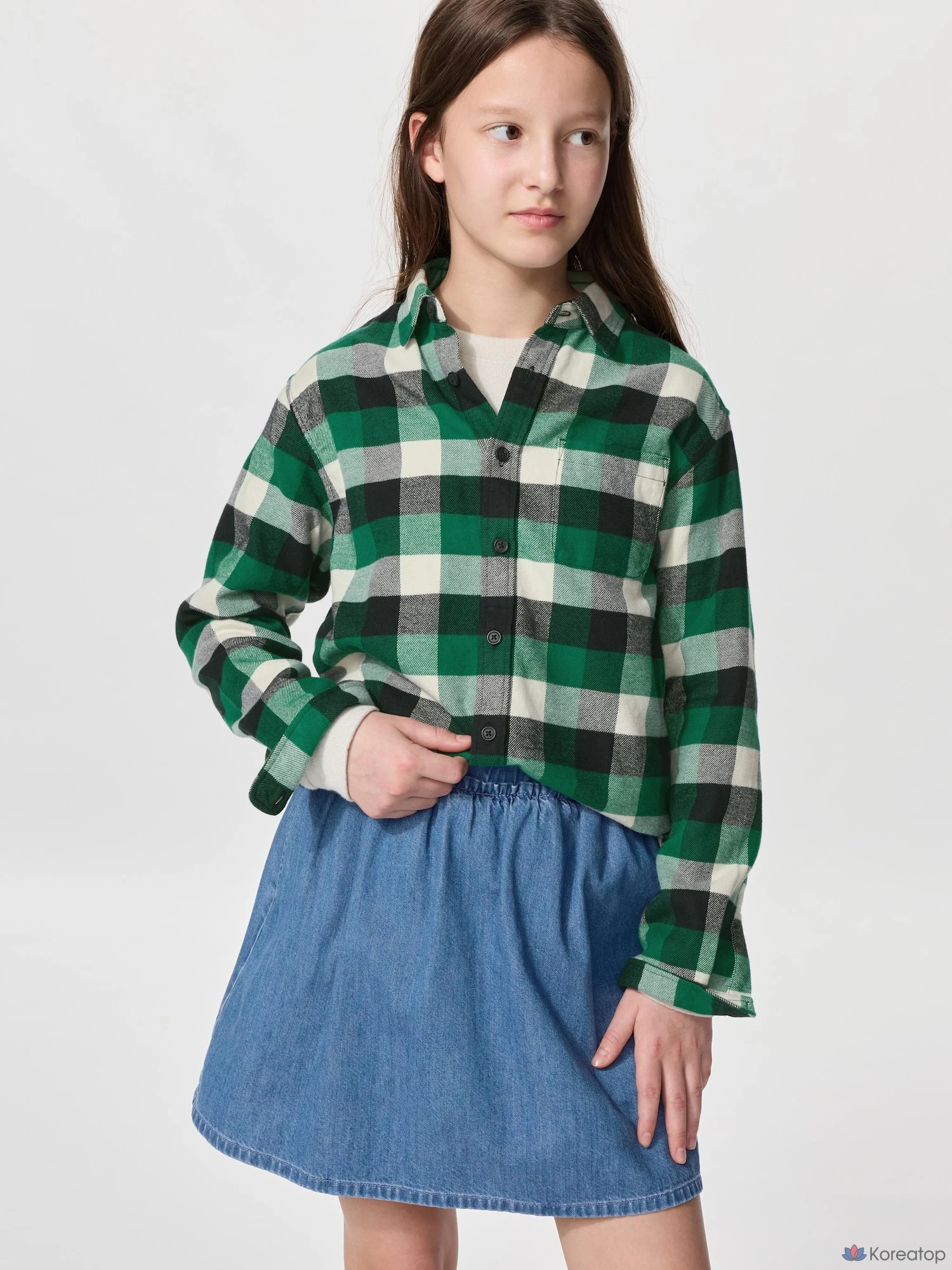 Рубашка детская Uniqlo Flannel Check Shirt C