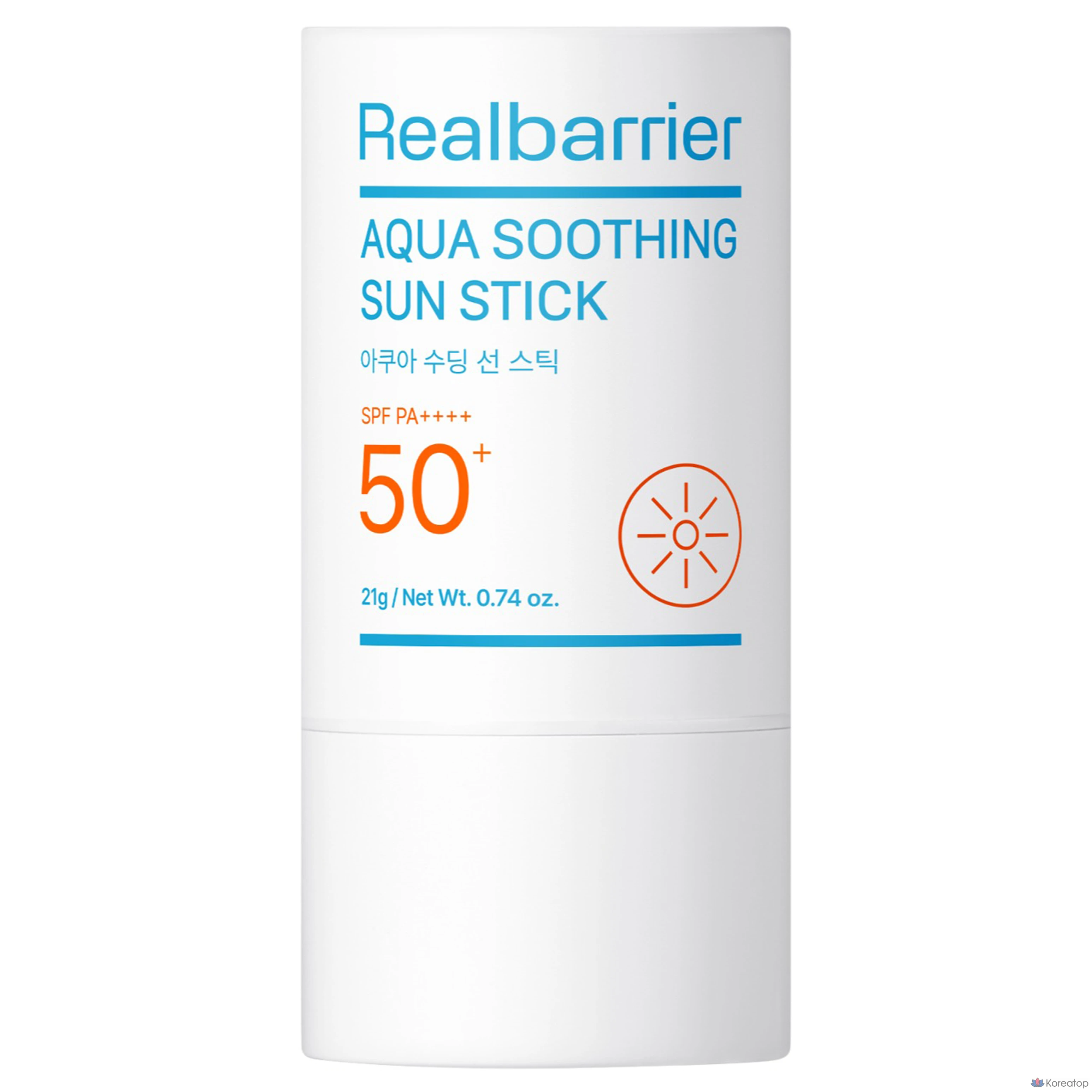 Успокаивающий солнцезащитный стик Real Barrier Aqua SPF50+ PA++++, 21 г, 1 шт.