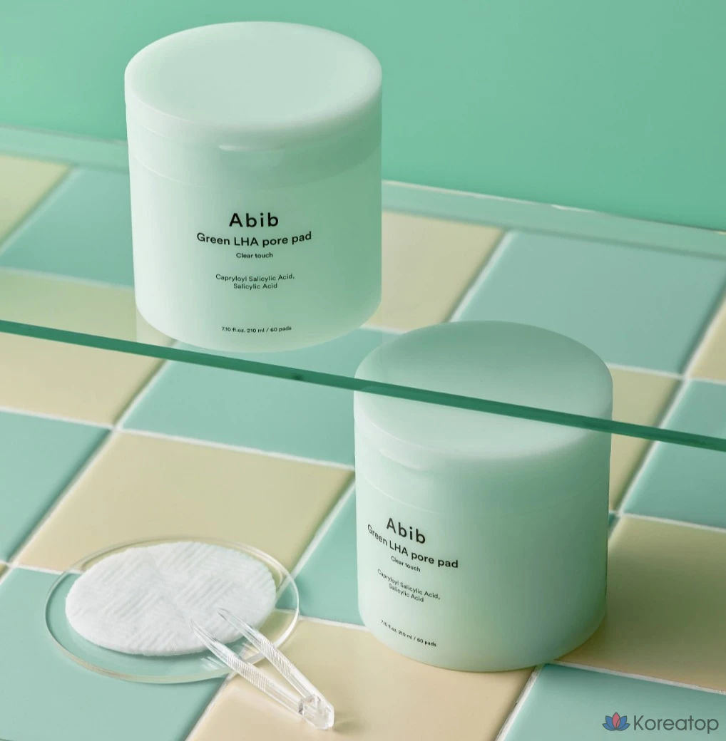 Абиб Грин LHA Подушечки для очищения пор Clear Touch, 210 мл, 60 листов, 1 шт.