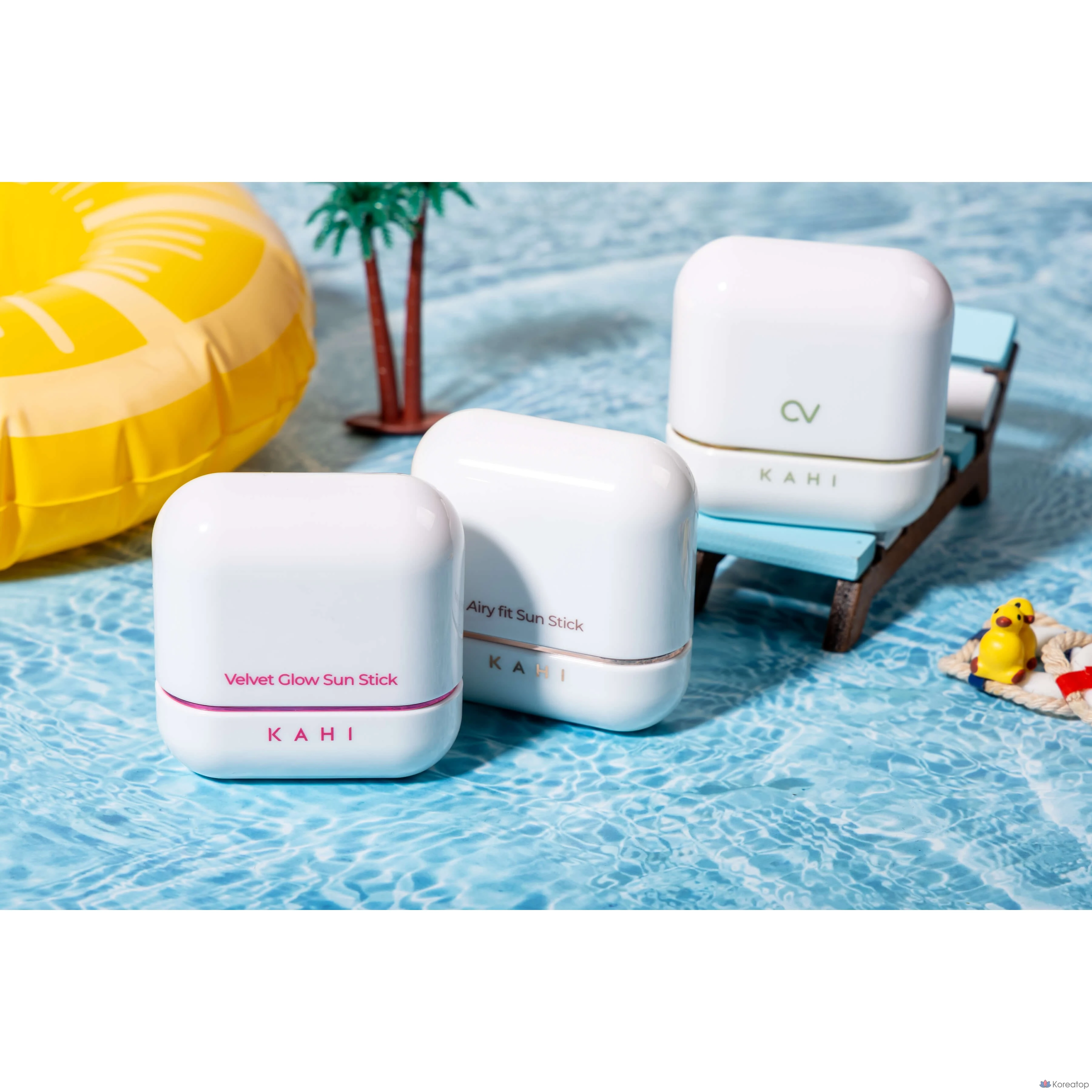 KAHI Kahi Sun Stick 13.5g (Airy Fit/Velvet/CV Shine Fit/Caviglow), Velvet (1 шт.), CV Shine Fit (1 шт.)