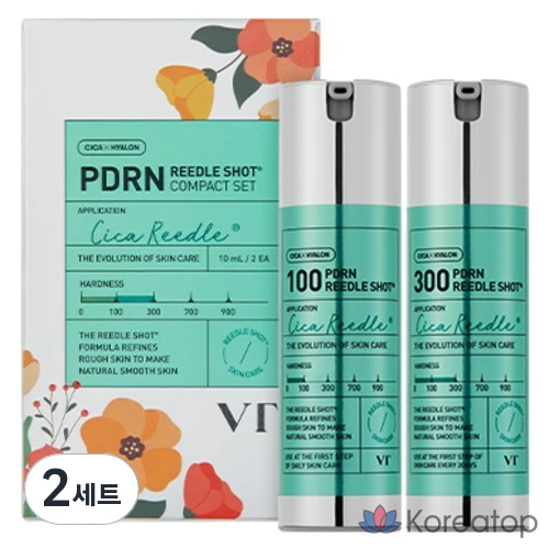 VT Cosmetic PDRN Riddle Shot Ampoule Compact 10ml, набор из 2 штук, 2 комплекта