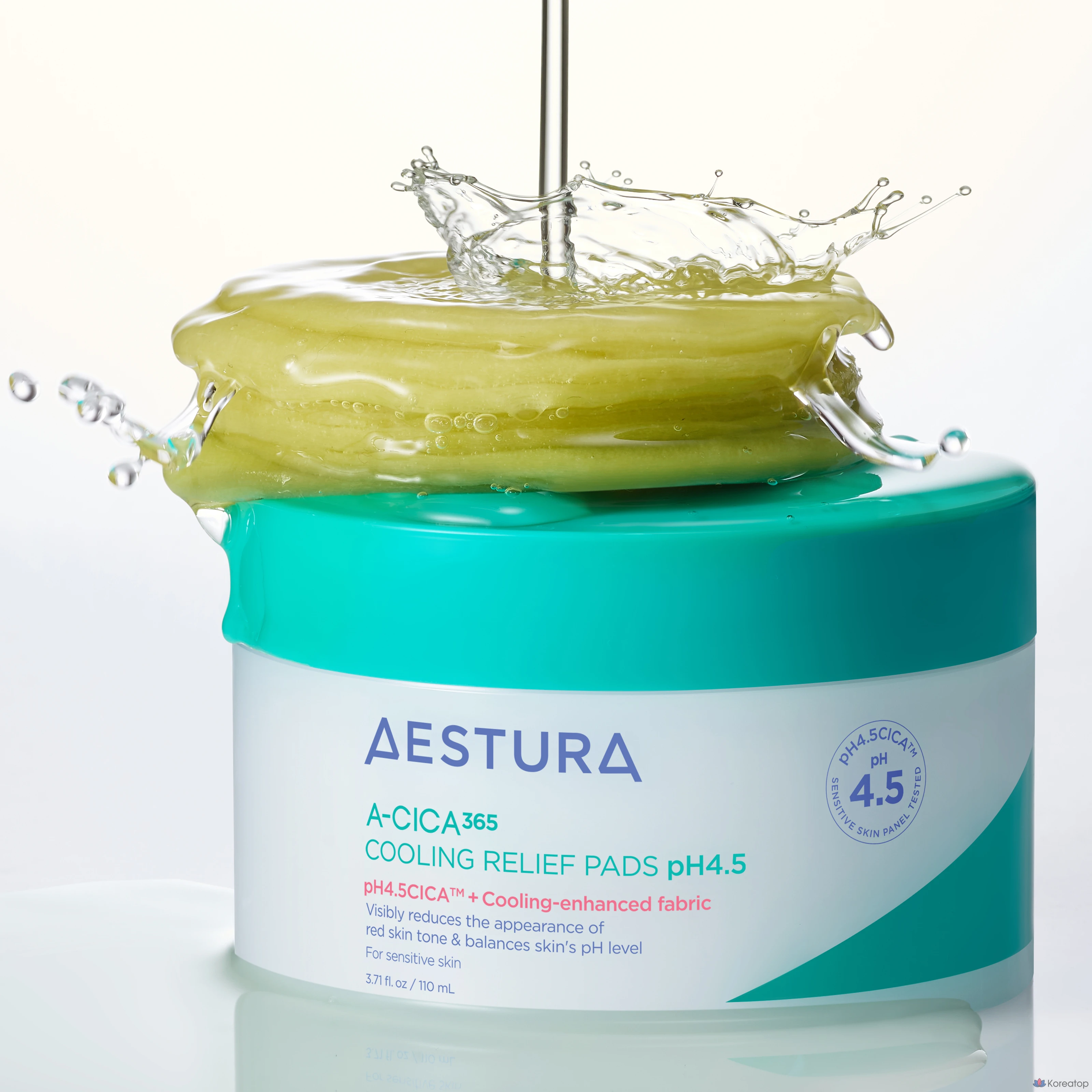 Охлаждающие успокаивающие подушечки Estura Acica 365, pH 4,5, 110 мл, 60 листов, 1 шт.