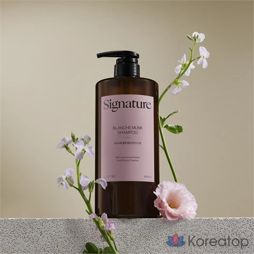 Шампунь Elastine Signature Scalp Care Damaged Hair Clinic с мягкой кислотностью, ароматом мускуса Blanche, 1 л, 1 шт.