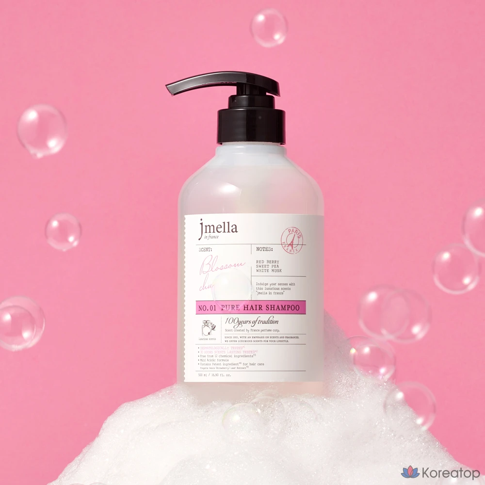 Шампунь для волос Pure Blossom с цветочно-ягодным ароматом, 500 мл, 1 шт.