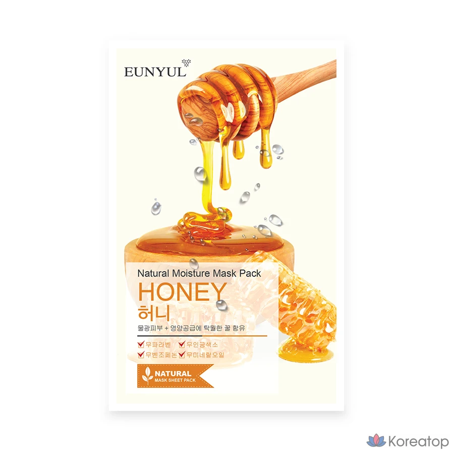 Маска для лица Eunyul с натуральным медом, 1 упаковка, 1 штука