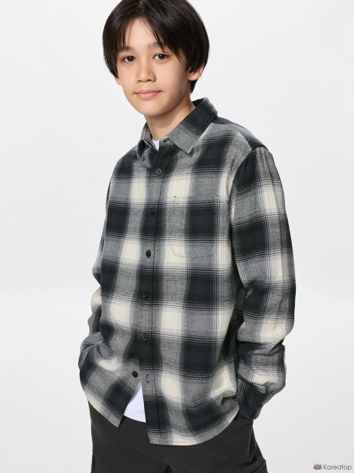 Рубашка детская Uniqlo Flannel Check Shirt D