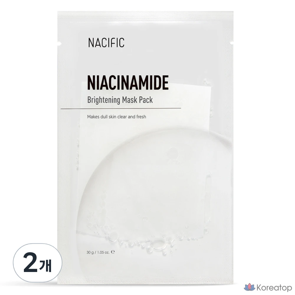 Осветляющая маска для лица NACIFIC с ниацинамидом, 30 г, 1 упаковка, 2 упаковки