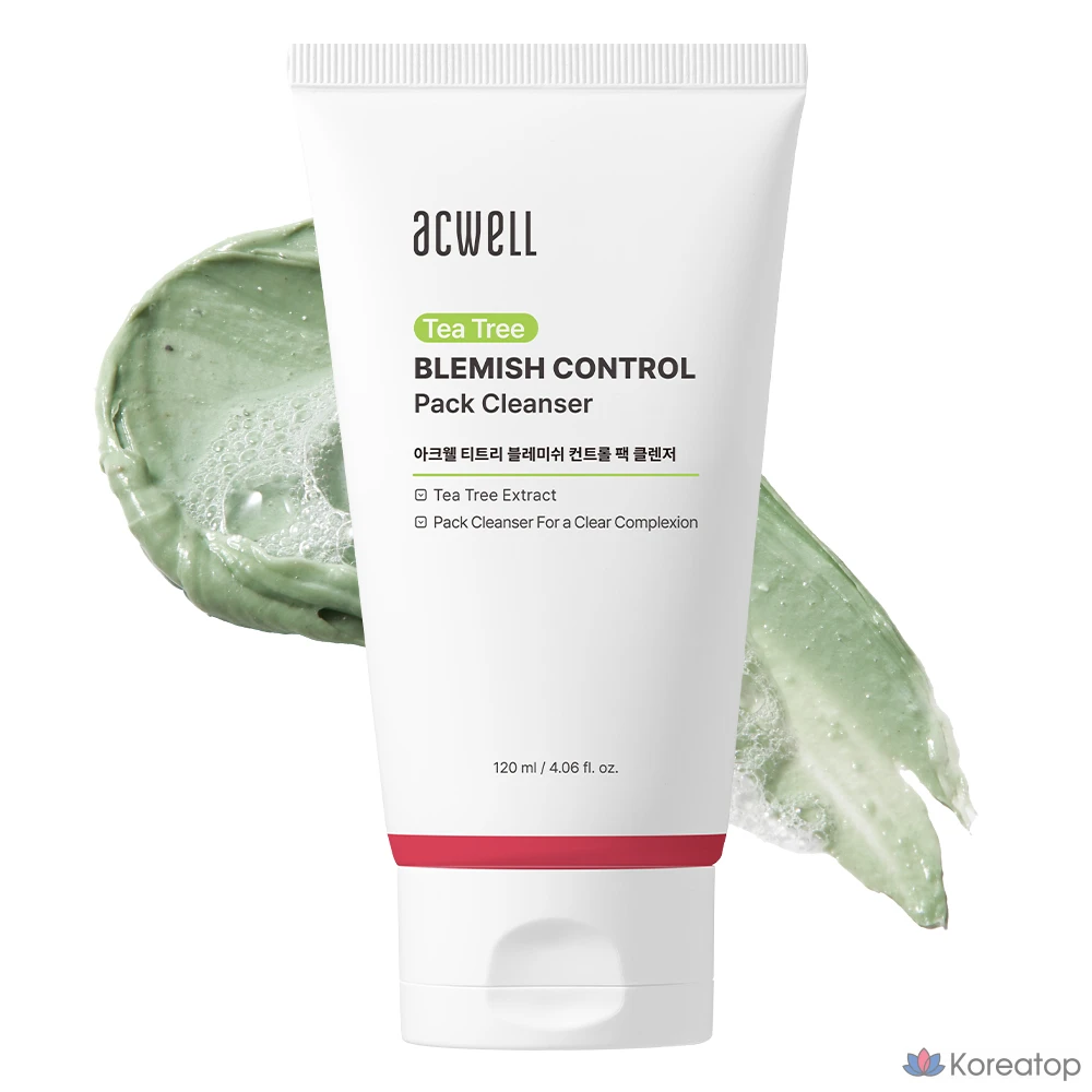 Очищающая маска для лица Acwell Tea Tree Blemish Control Pack, 120 мл, 1 шт., 1 упаковка.